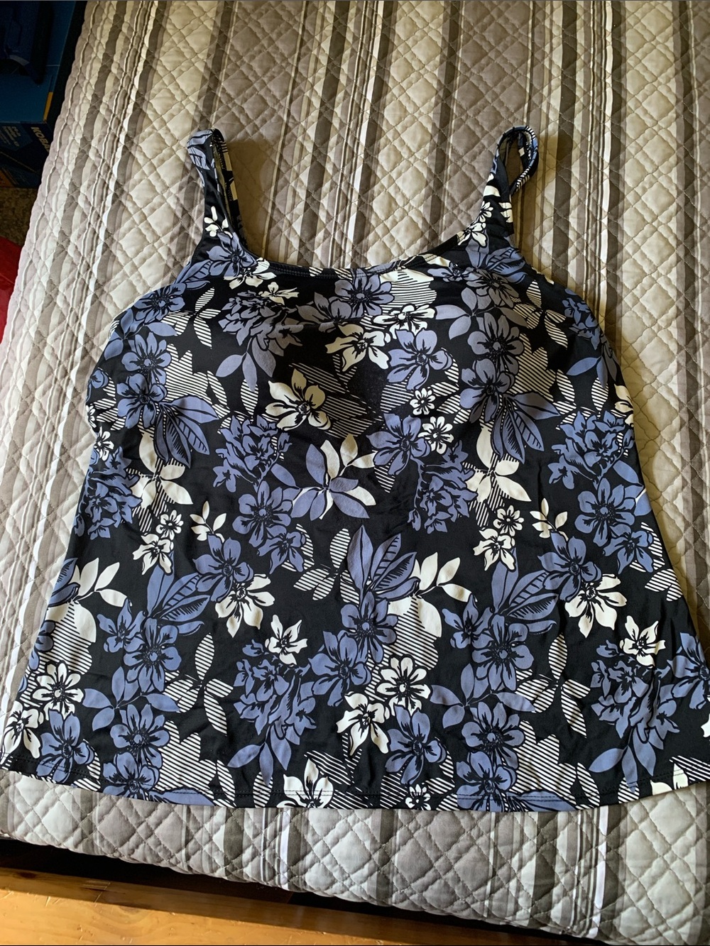 Beach Belle Floral Swim Tank Top